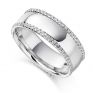 0.55cts Wide 6.8mm Diamond Edged Full Eternity Ring 0.55cts Wide 6.8mm Diamond Edged Full Eternity Ring