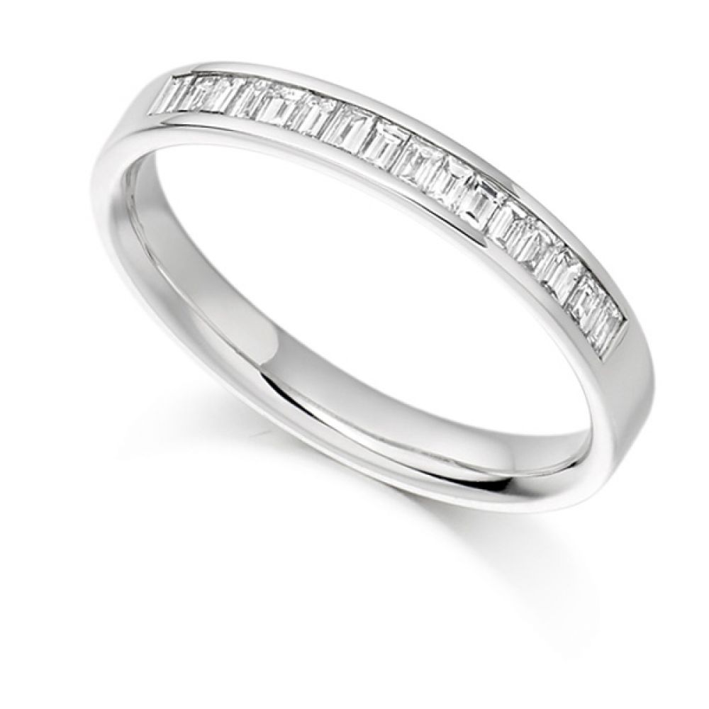 0.33cts Baguette Diamond Half Eternity Ring