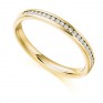 0.15ct Round Diamond Half Eternity Ring In Yellow Gold 0.15ct Round Diamond Half Eternity Ring In Yellow Gold