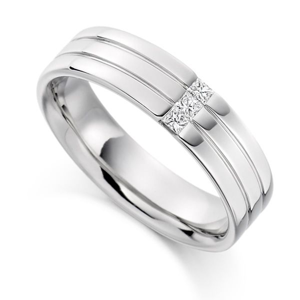 0.15cts Men's Diamond Wedding Ring Main Image