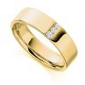 0.10cts Graduated Diamond Wedding Ring for Men In Yellow Gold 0.10cts Graduated Diamond Wedding Ring for Men In Yellow Gold