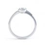 0.50cts 2 Stone Diamond Swirl Engagement Ring Front View 0.50cts 2 Stone Diamond Swirl Engagement Ring Front View