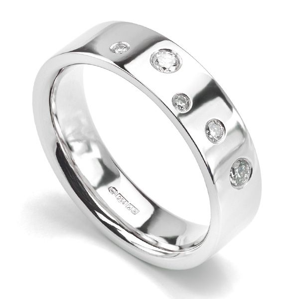 Random Flush Set Diamond Wedding Band Offer34 Unusual Wedding Band With Random Flush Set Diamonds