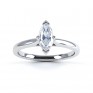 0.20cts Palladium Marquise Diamond Solitaire Ring Top View 0.20cts Palladium Marquise Diamond Solitaire Ring Top View