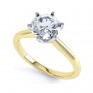 Six Claw Diamond Solitaire Engagement Ring - Perpective Six Claw Diamond Solitaire Engagement Ring - Perpective