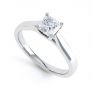 0.25cts four claw radiant cut diamond engagement ring 0.25cts four claw radiant cut diamond engagement ring