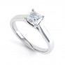 0.25cts four claw radiant cut diamond engagement ring 0.25cts four claw radiant cut diamond engagement ring