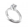 3 Carat Amethyst Diamond Halo Engagement Ring 3 Carat Amethyst Diamond Halo Engagement Ring