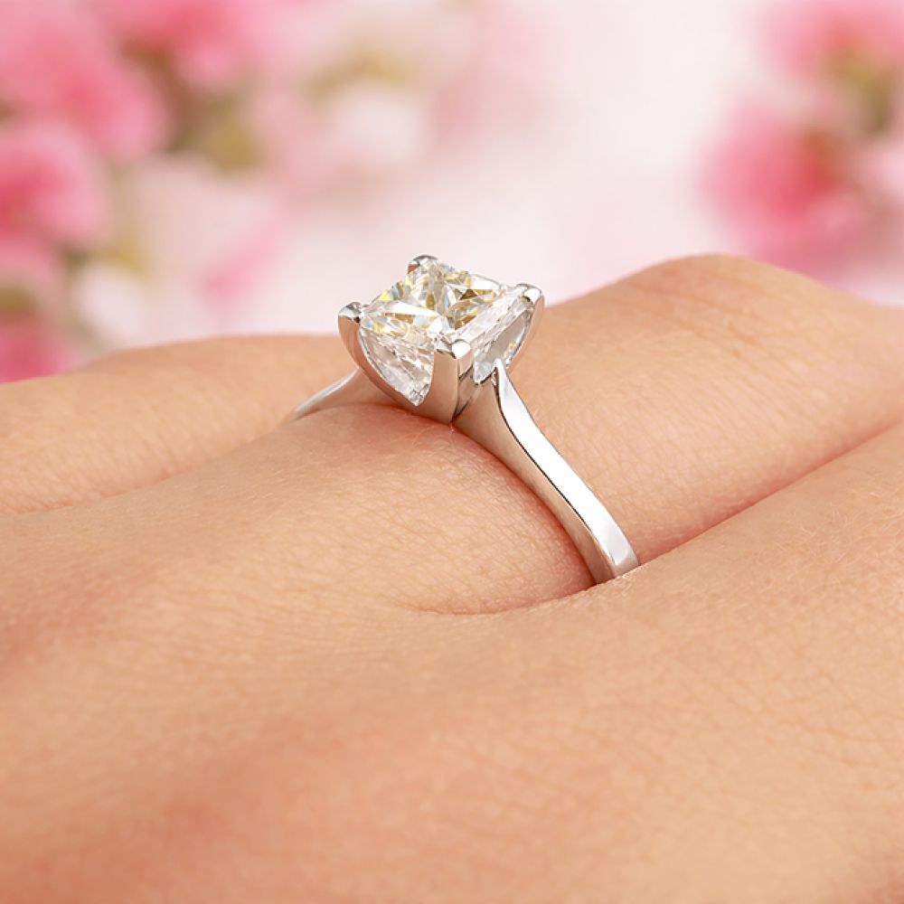 1.06cts May Engagement Ring on Hand