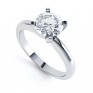 4 Claw Diamond Solitaire Engagement Ring perspective 4 Claw Diamond Solitaire Engagement Ring perspective