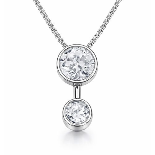 Diamond Drop Necklaces & Pendants