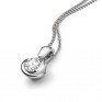 Rosebud Round Diamond Solitaire Pendant Rosebud Round Diamond Solitaire Pendant