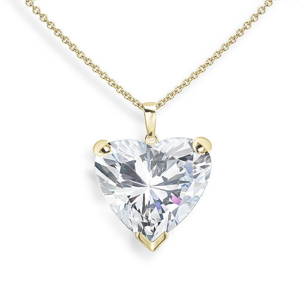 Collana Cuore Con Diamante In Argento 925 – Diamore Elli | Gioiello Classico E Romantico Per Donna (0.03 Ct)