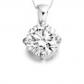 4 Claw Compass Set Round Solitaire Pendant 4 Claw Compass Set Round Solitaire Pendant