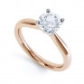 Round diamond solitaire engagement ring R1D004 rose gold Round diamond solitaire engagement ring R1D004 rose gold