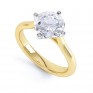 R1D022 Low Compass Set 4 Claw Round Solitaire Engagement Ring Naomi in Yellow Gold R1D022 Low Compass Set 4 Claw Round Solitaire Engagement Ring Naomi in Yellow Gold