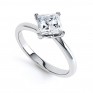 4 Claw Princess Diamond Twist Engagement Ring 4 Claw Princess Diamond Twist Engagement Ring