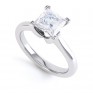 Folded 4 Claw Princess Cut Engagement Ring Folded 4 Claw Princess Cut Engagement Ring