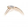 Loop Bezel Round Solitaire Engagement Ring - Rose perspective Loop Bezel RoundLoop Bezel Round Solitaire Engagement Ring - Rose perspective Solitaire Engagement Ring Side View