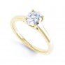Modern Classic 4 Claw Oval Solitaire Engagement Ring In Yellow Gold Modern Classic 4 Claw Oval Solitaire Engagement Ring In Yellow Gold