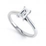 Finesse 4 Claw Emerald Cut Engagement Ring Finesse 4 Claw Emerald Cut Engagement Ring