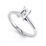 Finesse 4 Claw Emerald Cut Engagement Ring Finesse 4 Claw Emerald Cut Engagement Ring