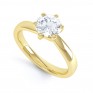 6 Claw Twist Solitaire Diamond ring - perspective yellow 6 Claw Twist Solitaire Diamond ring - perspective yellow
