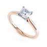 4 Prong Princess Engagement Ring Wedfit Setting In Rose Gold 4 Prong Princess Engagement Ring Wedfit Setting In Rose Gold