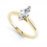 4 Claw Marquise Solitaire Engagement Ring Side View 4 Claw Marquise Solitaire Engagement Ring Side View