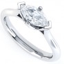 East West Set Four Claw Marquise Engagement Ring East West Set Four Claw Marquise Engagement Ring