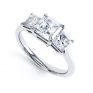 3 Stone Princess Cut Diamond Engagement Ring 3 Stone Princess Cut Diamond Engagement Ring