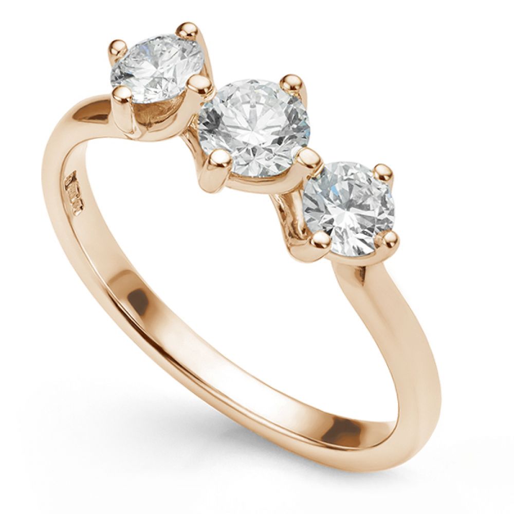 Camila 3 stone twist ring in Rose Gold Camila 3 stone twist ring in Rose Gold