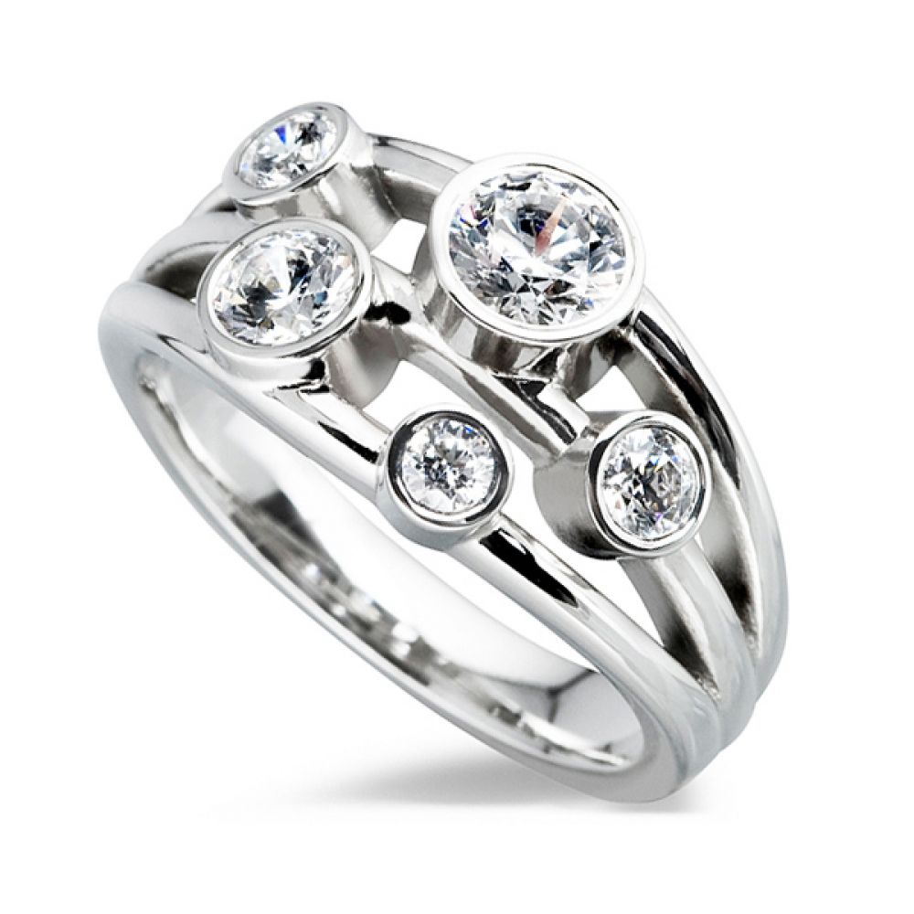 1 Carat 5 Stone Diamond Ring 1 Carat 5 Stone Diamond Ring