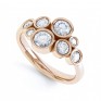 8 Stone Diamond Bubble Ring Rose Gold 8 Stone Diamond Bubble Ring Rose Gold