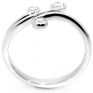 0.16cts Sweeping 3 Stone Diamond Ring Side View 0.16cts Sweeping 3 Stone Diamond Ring Side View