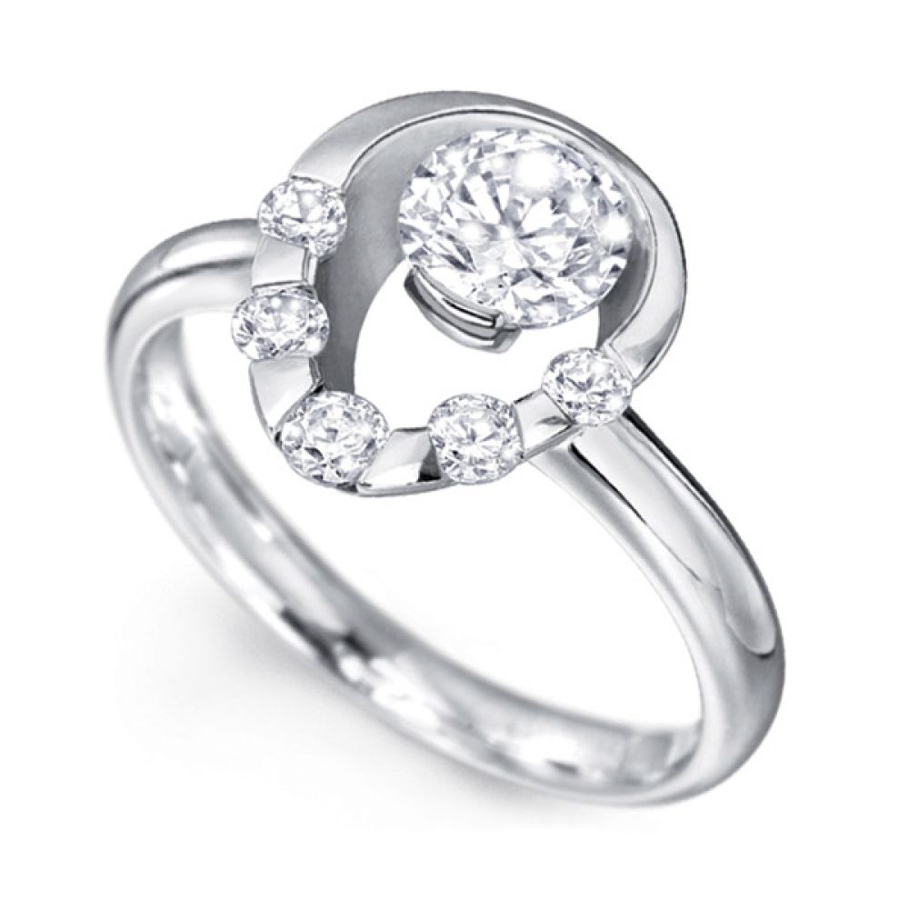 1 Carat Unique 6 Stone Diamond Ring