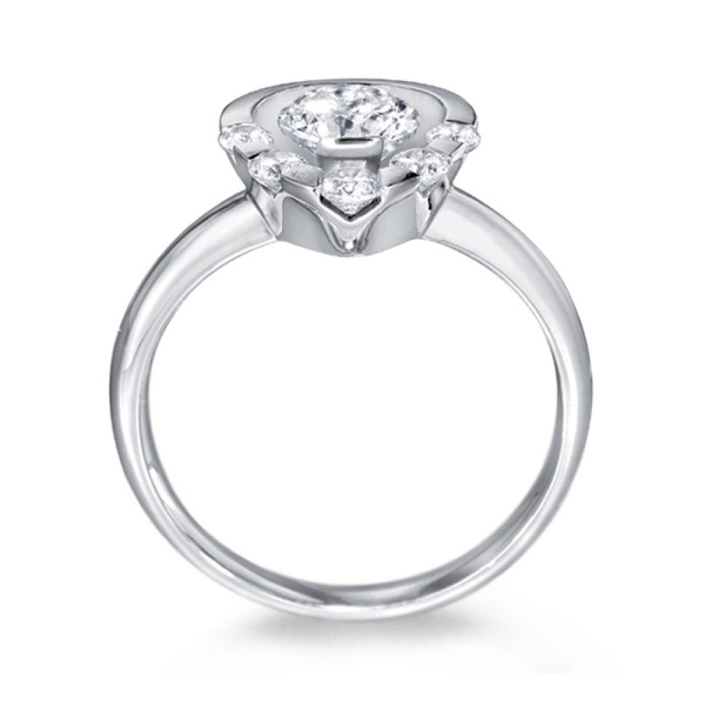 1 Carat Unique 6 Stone Diamond Ring Side View 1 Carat Unique 6 Stone Diamond Ring Side View