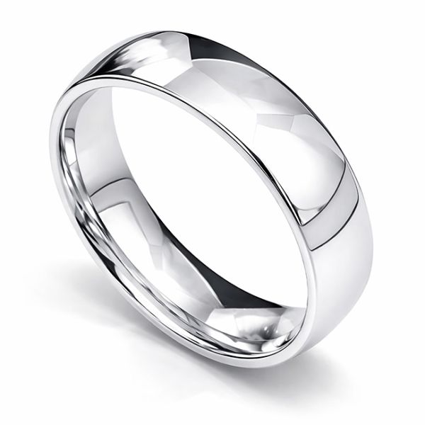 Slight Court Wedding Ring Medium Weight Main Image