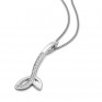 Laurel Platinum Drop Diamond Pendant Laurel Platinum Drop Diamond Pendant