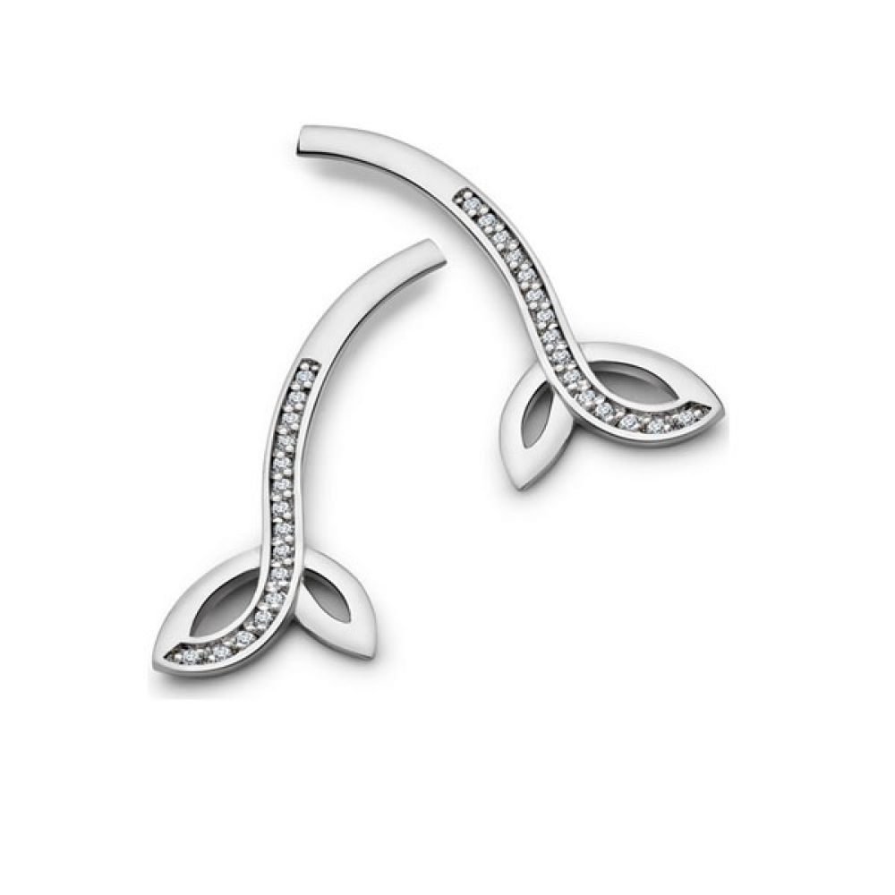 0.15cts Laurel Diamond Drop Earrings 0.15cts Laurel Diamond Drop Earrings