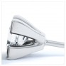 0.20ct 4 Claw Princess Diamond Stud Earrings Side View 0.20ct 4 Claw Princess Diamond Stud Earrings Side View
