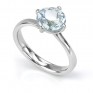 1.78ct Aquamarine in 4 Claw Twist Engagement Ring 1.78ct Aquamarine in 4 Claw Twist Engagement Ring