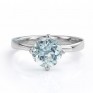 1.78ct Aquamarine in 4 Claw Twist Engagement Ring 1.78ct Aquamarine in 4 Claw Twist Engagement Ring