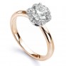 Tulip vintage diamond halo ring in rose gold Tulip vintage diamond halo ring in rose gold