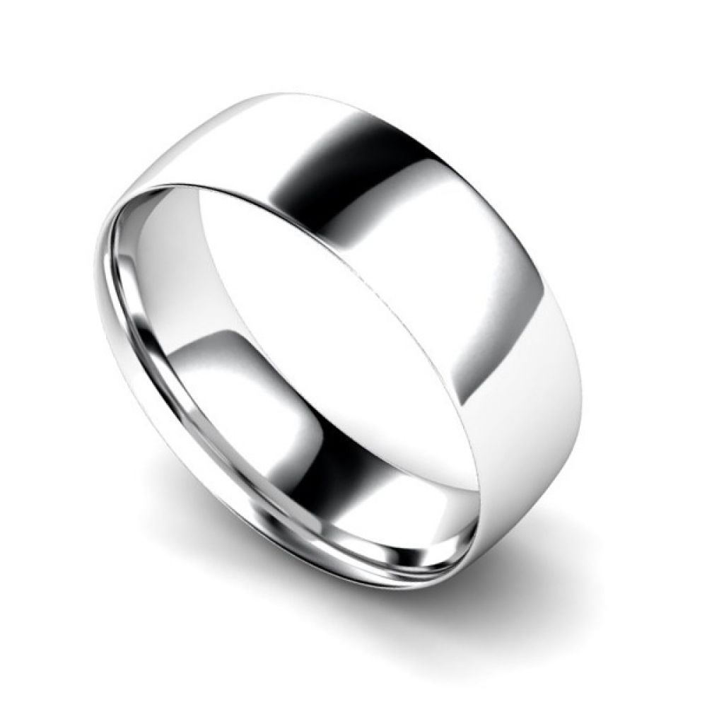 Light Weight Court Profile Wedding Ring