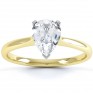 3 Claw Pear Shape Diamond Solitaire Ring In Yellow Gold 3 Claw Pear Shape Diamond Solitaire Ring In Yellow Gold