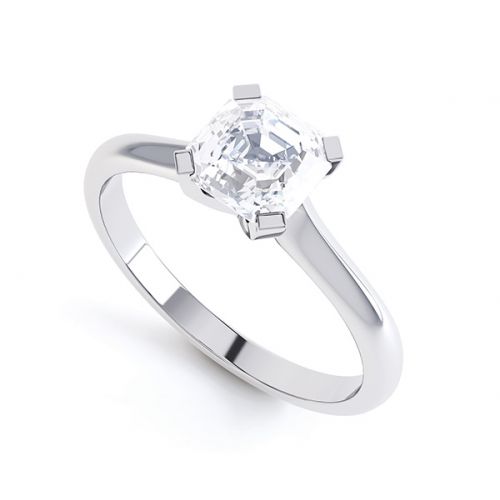 Asscher Cut Engagement Rings - Asscher Cut Diamond Rings