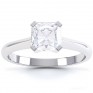 4 Claw Radiant Cut Diamond Solitaire Ring Front View 4 Claw Radiant Cut Diamond Solitaire Ring Front View