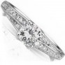 0.45cts Vintage Styled Engagement Ring with Stepped Shoulders 0.45cts Vintage Styled Engagement Ring with Stepped Shoulders