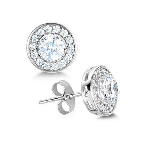 Diamond Cluster Earrings